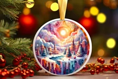Melting Winter Scene Spain Sublimation PNG Product Image 1
