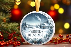 Winter Scene with Polar Bear Sublimation PNG Product Image 1