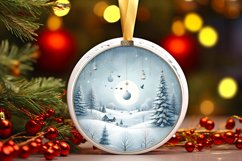 Winter Scene with Polar Bear Sublimation PNG Product Image 1
