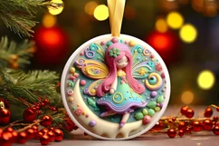 3D Fairy Ornament Sublimation PNG Product Image 3
