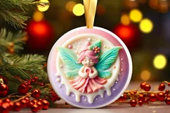 3D Fairy Ornament Sublimation PNG Product Image 3