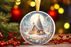 Christmas Candy Melting Edges Sublimation PNG Product Image 1