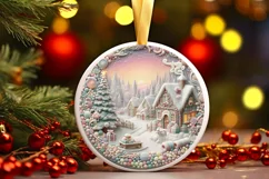 Christmas Candy Melting Edges Sublimation PNG Product Image 1