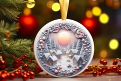 Pastel Christmas Scene Candy PNG Product Image 1
