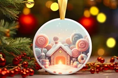 Christmas Candy Melting Edges Sublimation PNG Product Image 3