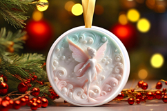 Round Christmass Ornament Sublimation|Clipart Product Image 1