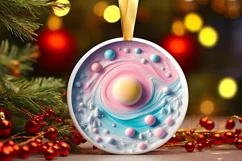 Winter Scene Ornament Sublimation PNG Product Image 3
