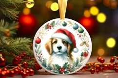 Round Christmas Ornament Sublimation|Clipart Product Image 3