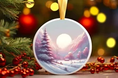Creative Candy Christmas Ornament Sublimation PNG Product Image 1