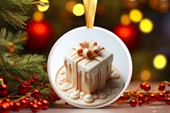 Gift Round Ornament Sublimation PNG Product Image 1