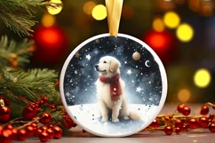 Watercolor Round Christmas PNG Product Image 3
