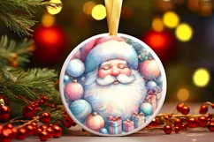 Colorful Santa Christmas PNG Product Image 3