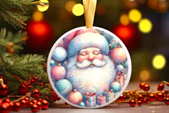 Round Christmass Ornament Sublimation|Clipart Product Image 1