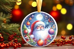 Round Christmas Ornament Sublimation|Clipart Product Image 1