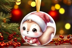 Round Christmas Ornament Sublimation|Clipart Product Image 3