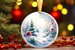 Winter Flowers Round Ball Product Image 3