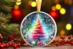 Colorful Christmas Tree Christmas PNG Product Image 2