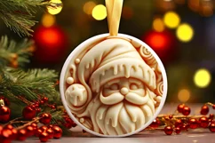 Pastel Santa Christmas PNG Product Image 2
