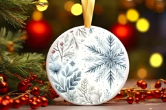 Winter Scene Snowflake Watercolor Image PNG Product Image 3