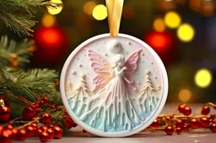 Christmas Fairy with Depth Sublimation PNG Product Image 3