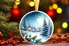 Tour Eiffel Winter Scene Ornament Product Image 3