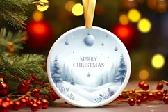 Winter Scene Merry Christmas PNG Product Image 3