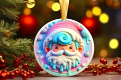 3D Santa's Boy Ornament PNG Product Image 3