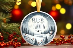 Winter Scene Believe in Santa PNG Product Image 2