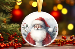 Round Christmass Ornament Sublimation|Clipart Product Image 1