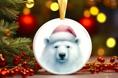 Colorful Watercolor Round Christmas PNG Product Image 3