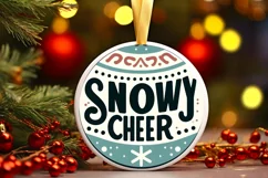 Snowy Cheer SVG Cricut PNG Product Image 1