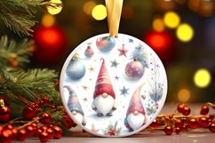 Winter Gnomes Round Ornament Sublimation PNG Product Image 3