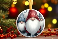 Watercolor Winter Gnomes Image PNG Product Image 2