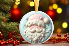 Pastel Polar Bear Christmas PNG Product Image 2