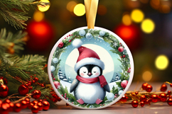 Round Christmass Ornament Sublimation|Clipart Product Image 1