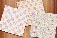 Cottage Spring Seamless Patterns, Floral Garden Backgrounds Product Image 2