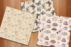 Spring Picnic Seamless Patterns, Garden Digital Papers Product Image 2