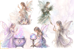 Fairy Apothecary Clipart, Magical Fairy Graphics Bundle PNG Product Image 2