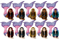 Mermaids Clipart, Summer Graphics, Sea Life Illustrations Product Image 2
