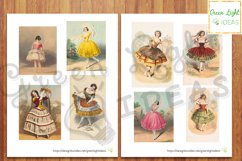 Vintage Dancers Junk Journal Ephemera, Printable Music Sheet Product Image 2