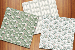 Elegant Wedding Floral Digital Papers, Bridal Patterns Product Image 2