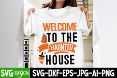 Welcome to the Haunted House SVG Cut File,Halloween SVG File Product Image 2