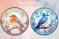 Stained Glass Bird Sublimation Product Image 3