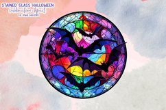 Stained Glass Halloween Sublimation Clipart Product Image 3
