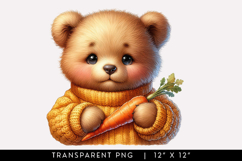 Cute Bear in Sweater Clipart Product Image 1