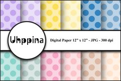 Kit "Baby Colors/M Big Dots" Digital Paper Product Image 1