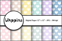 Kit "Baby Colors Heart" Digital Paper Product Image 1