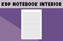 KDP Lined 6x9 Inch, 2pt Thick Lines, 120 Page, PDF Notebook Product Image 2