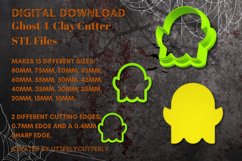 Ghost 4 Clay Cutter Earring -Cookie Cutter Product Image 1