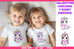 Cute Chibi Unicorn Clipart Design Product Image 1